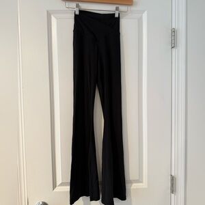 Aerie Black Flare crossover leggings